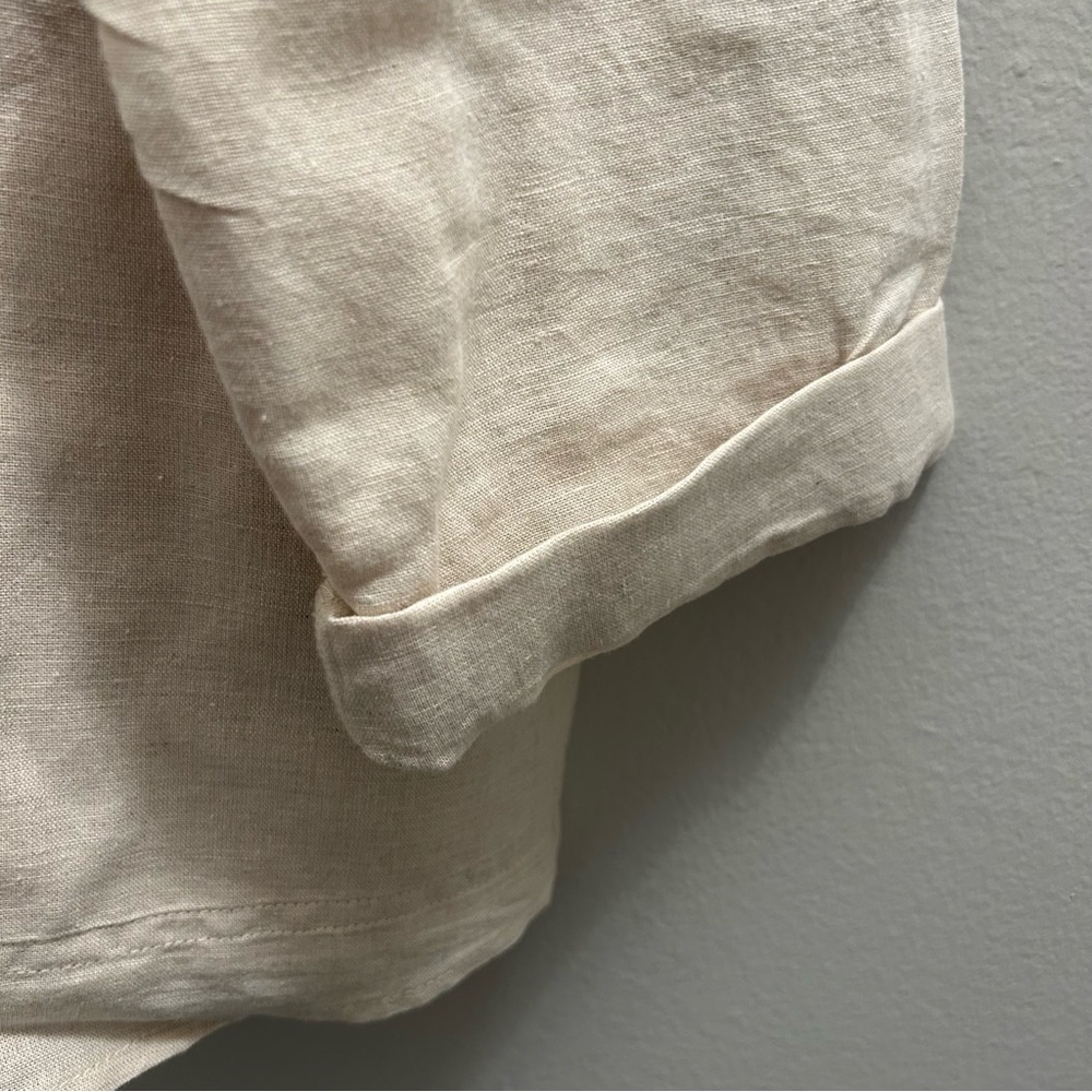 Liz Claiborne Cream Button-Up Shirt Jacket - Picture 7 of 7